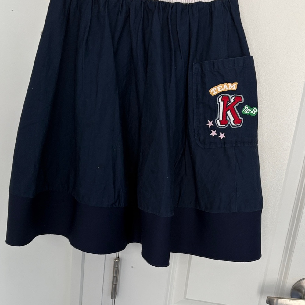 Kenzo kids navy cotton skirt